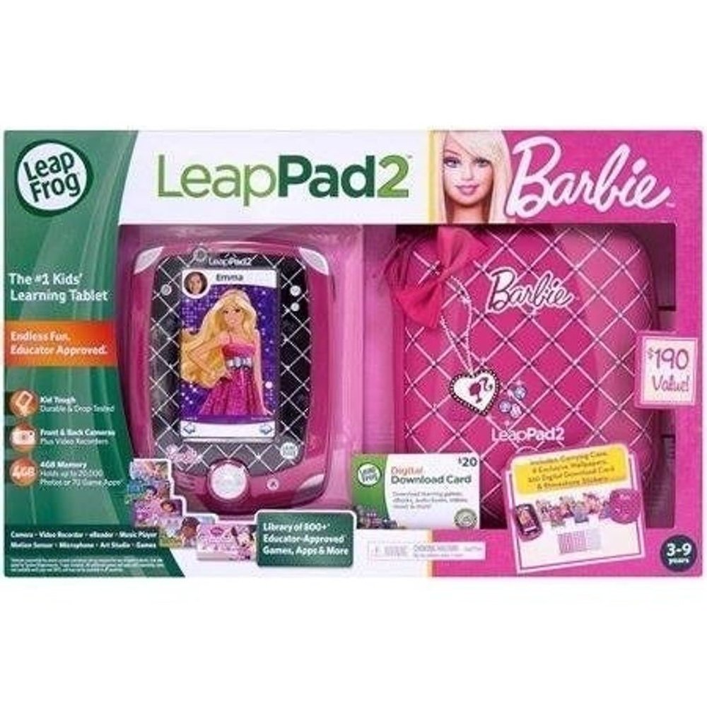 Leapfrog LeapPad2 Explorer Totally Barbie Bundle Learning Tablet 🆕SHIPS⌚😮‍💨⚡